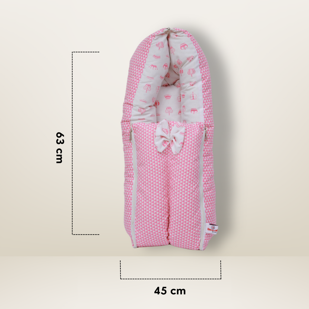 Bundle 3 | Pink | GB Cocoon Bed Cradle,GB Comfy Net Bed and GB Swaddle Bed