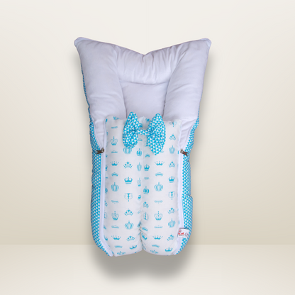 Bundle 5 | Sky Blue | GB Swaddle Bed Luxe,GB Dreamy Net Bed, GB Cocoon Bed Cradle Set and GB Pose Nest Bed