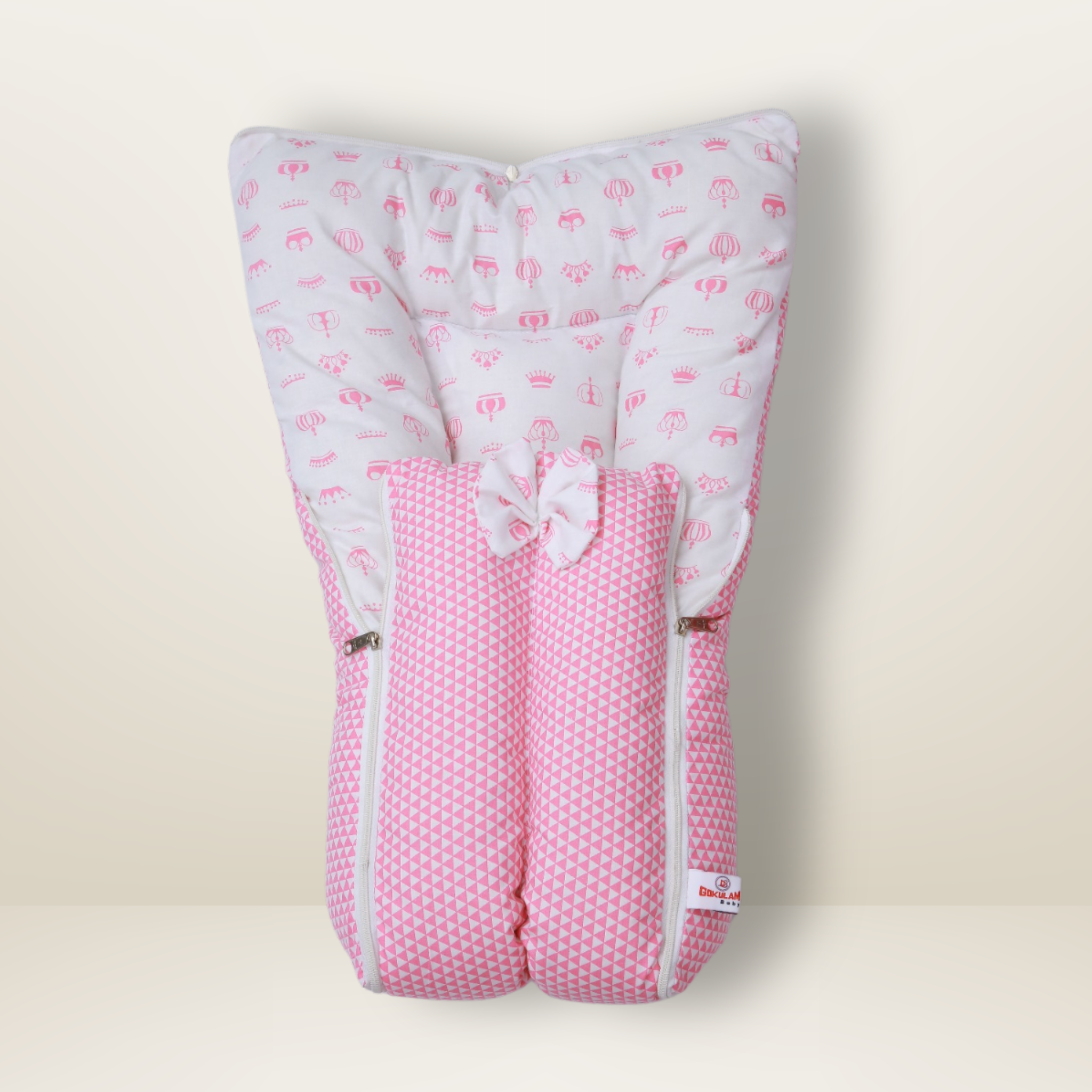 Bundle 3 | Pink | GB Cocoon Bed Cradle,GB Comfy Net Bed and GB Swaddle Bed