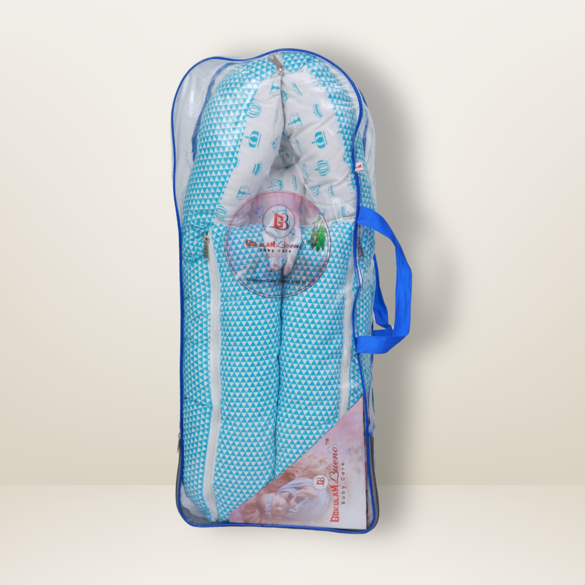 Bundle 1 | Sky Blue |  GB Comfy Net Bed and GB Swaddle Bed
