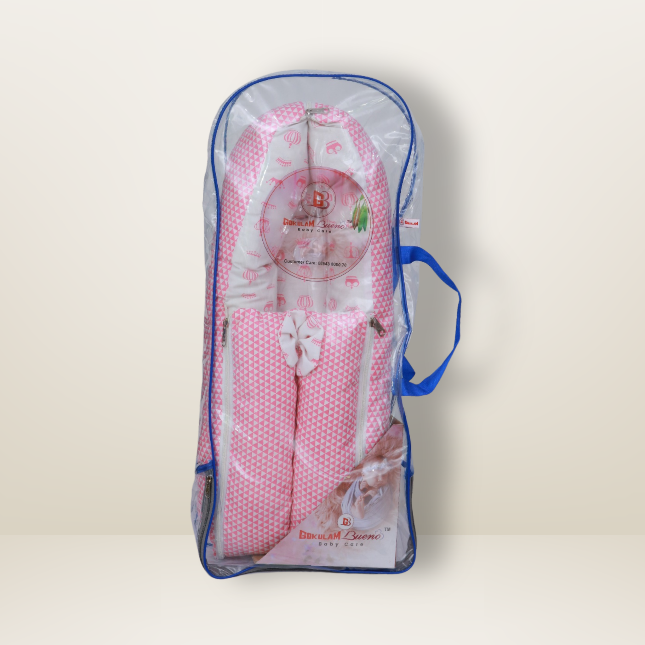 Bundle 3 | Pink | GB Cocoon Bed Cradle,GB Comfy Net Bed and GB Swaddle Bed