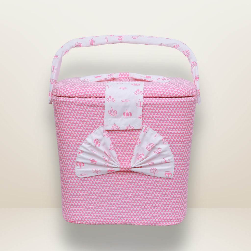 Bundle 4 | Pink | GB Swaddle Bed,GB Comfy Net Bed,GB Baby Organizer and GB Feeding Cushion