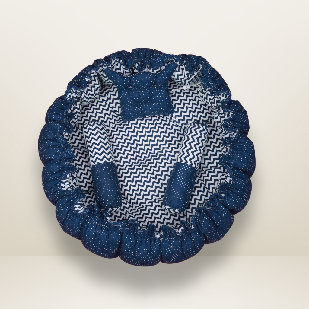 Bundle 5 | Blue | GB Swaddle Bed Luxe,GB Dreamy Net Bed, GB Cocoon Bed Cradle Set and GB Pose Nest Bed