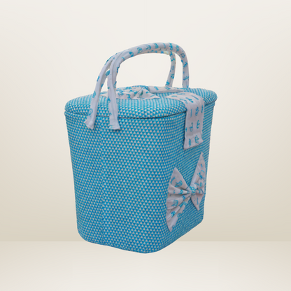 Bundle 4 | Sky Blue | GB Swaddle Bed,GB Comfy Net Bed,GB Baby Organizer and GB Feeding Cushion