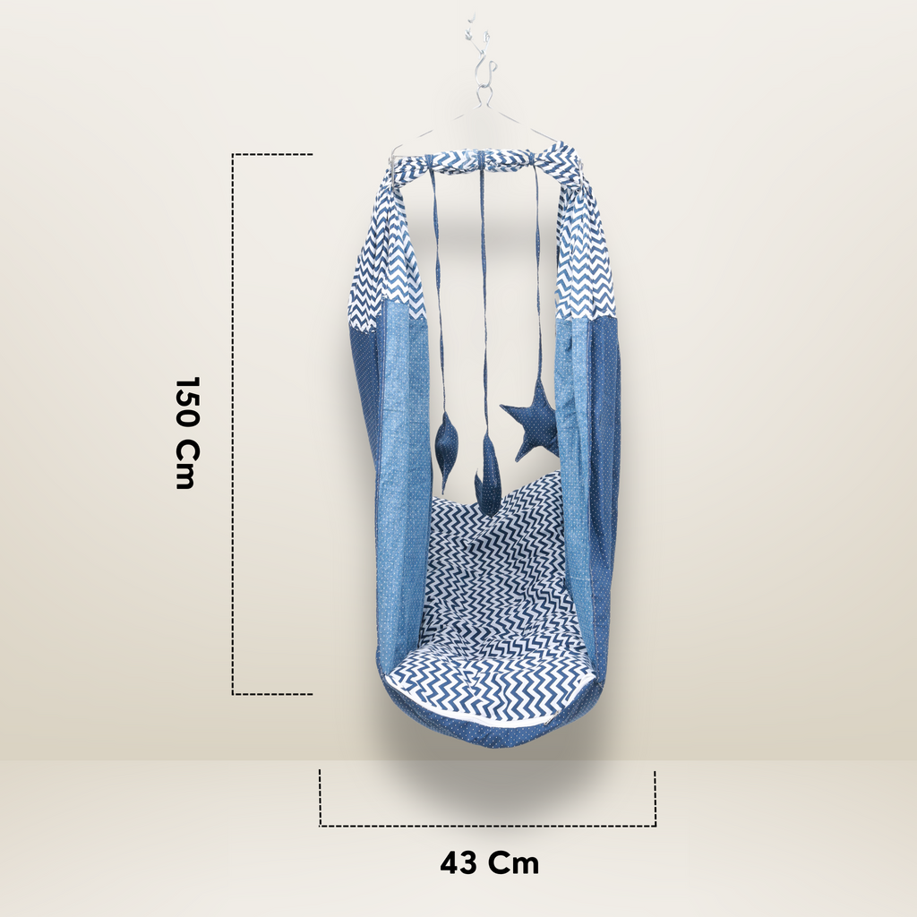 Bundle 5 | Blue | GB Swaddle Bed Luxe,GB Dreamy Net Bed, GB Cocoon Bed Cradle Set and GB Pose Nest Bed