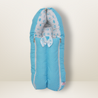 Bundle 4 | Sky Blue | GB Swaddle Bed,GB Comfy Net Bed,GB Baby Organizer and GB Feeding Cushion
