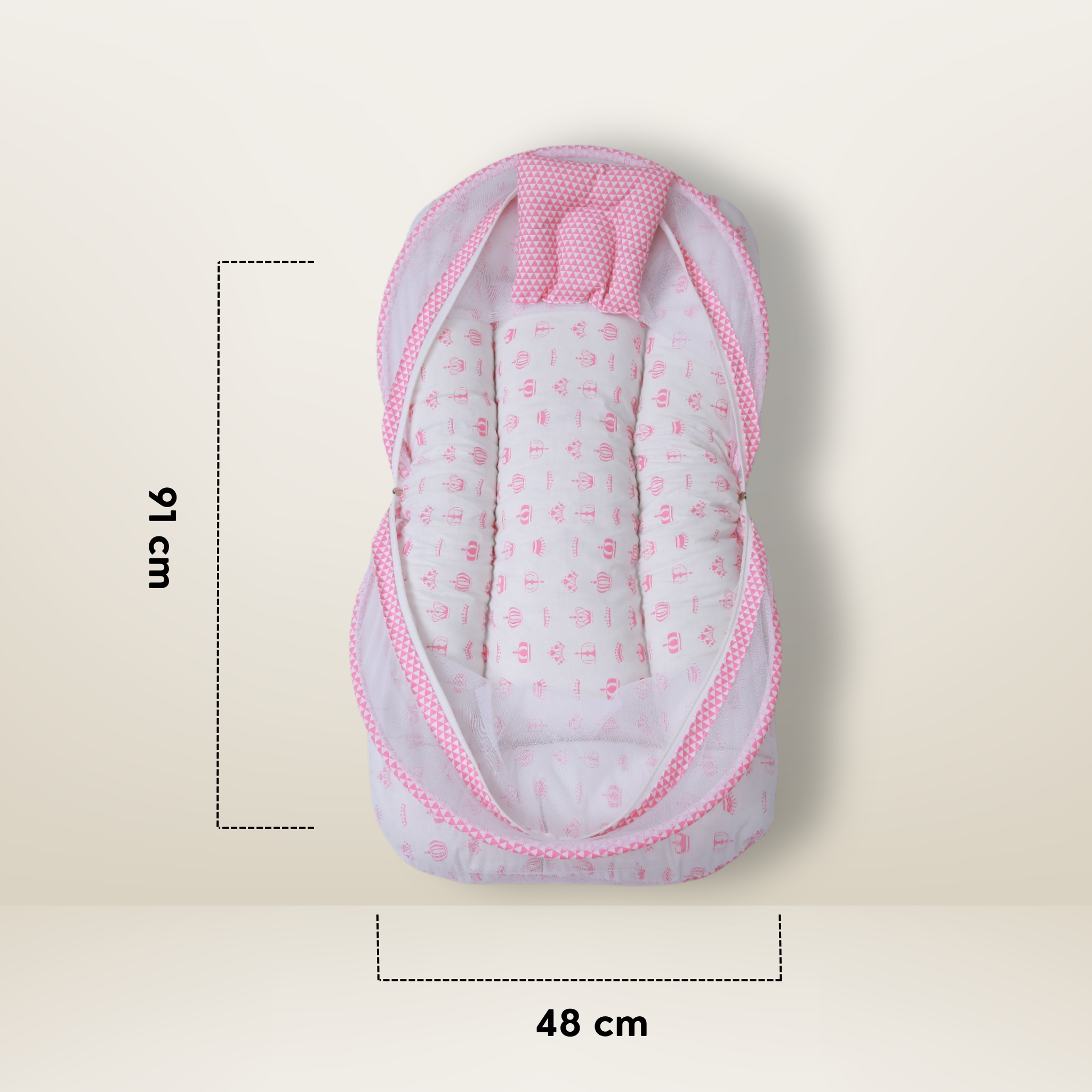 Bundle 3 | Pink | GB Cocoon Bed Cradle,GB Comfy Net Bed and GB Swaddle Bed