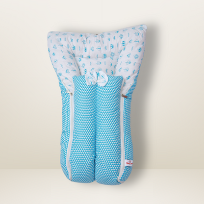 Bundle 3 | Sky Blue | GB Cocoon Bed Cradle,GB Comfy Net Bed and GB Swaddle Bed