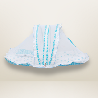 Bundle 5 | Sky Blue | GB Swaddle Bed Luxe,GB Dreamy Net Bed, GB Cocoon Bed Cradle Set and GB Pose Nest Bed