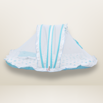 Bundle 3 Luxe | Sky Blue | GB Swaddle Bed Luxe,GB Dreamy Net Bed and GB Cocoon Bed Cradle