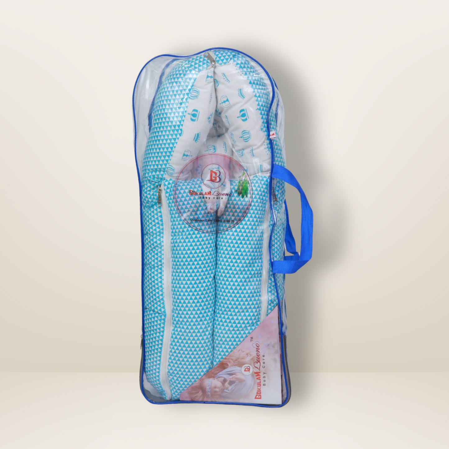 Bundle 3 | Sky Blue | GB Cocoon Bed Cradle,GB Comfy Net Bed and GB Swaddle Bed