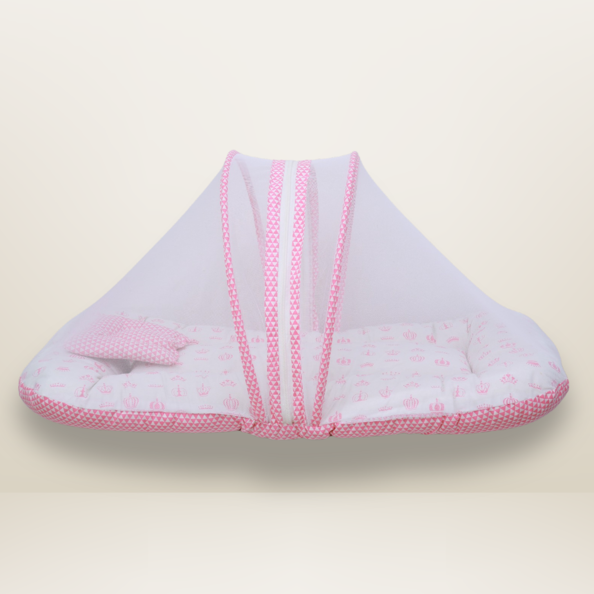 Bundle 4 | Pink | GB Swaddle Bed,GB Comfy Net Bed,GB Baby Organizer and GB Feeding Cushion