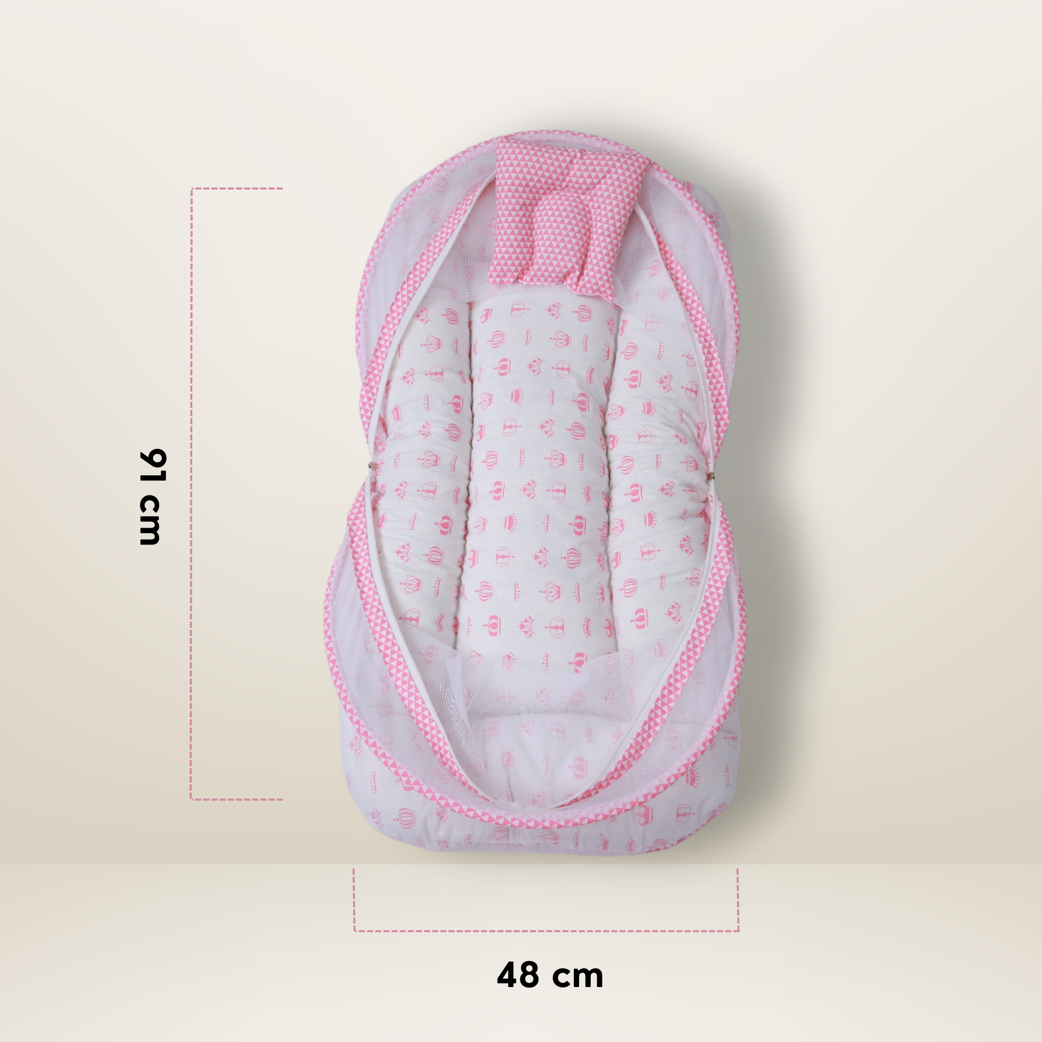 Bundle 1 | Pink | GB Comfy Net Bed and GB Swaddle Bed