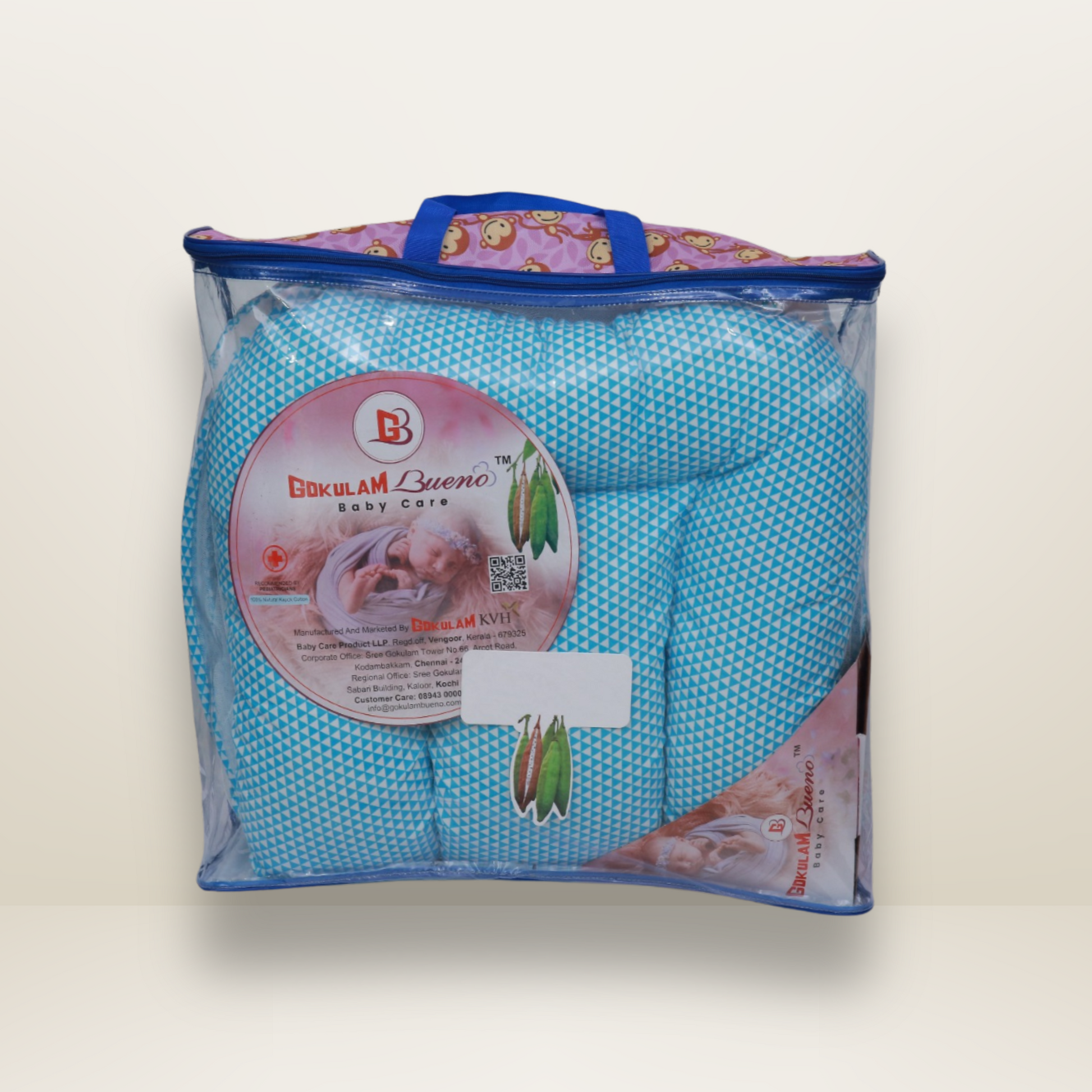 Bundle Sky Blue GB Comfy Net Bed and GB Swaddle Bed