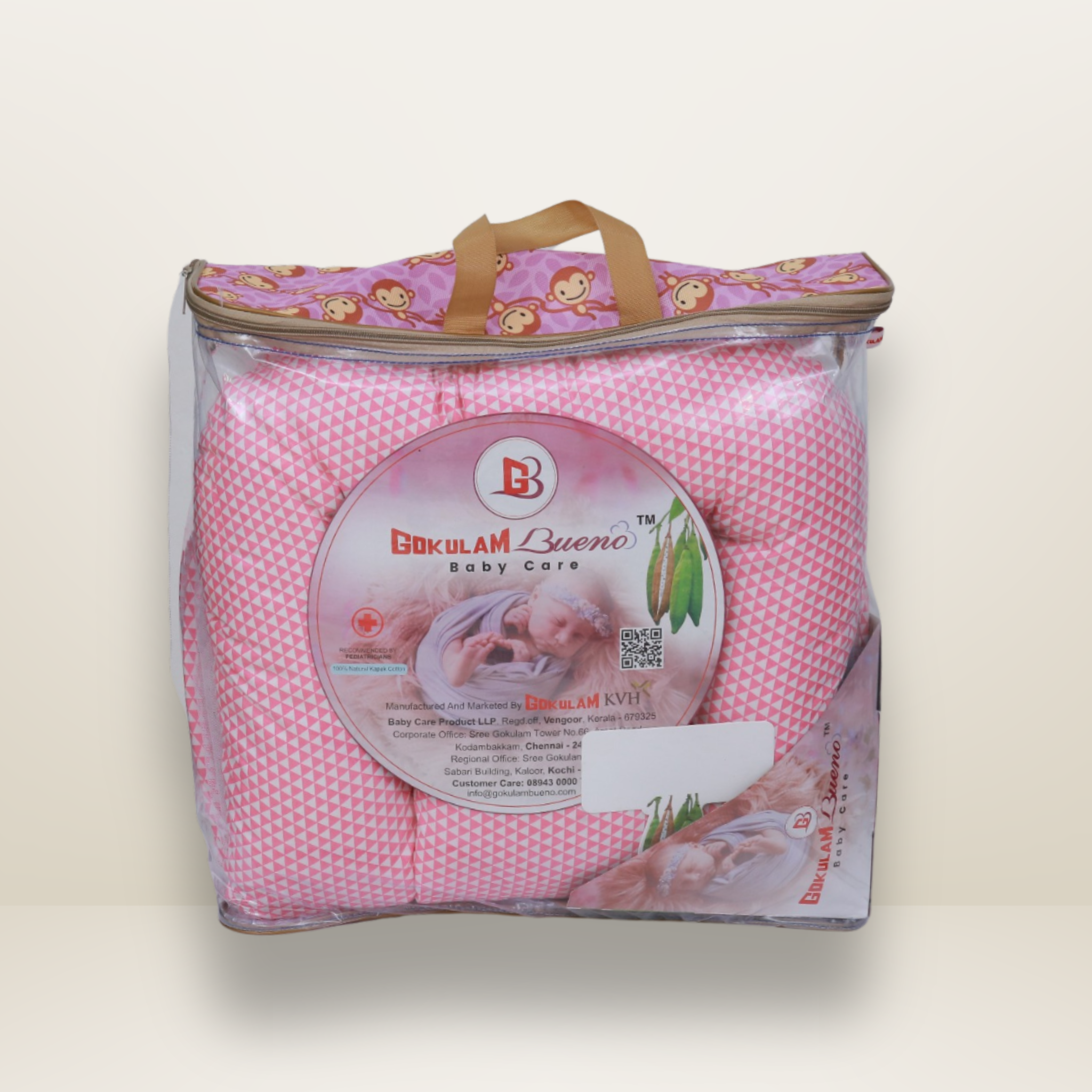 Bundle 3 | Pink | GB Cocoon Bed Cradle,GB Comfy Net Bed and GB Swaddle Bed