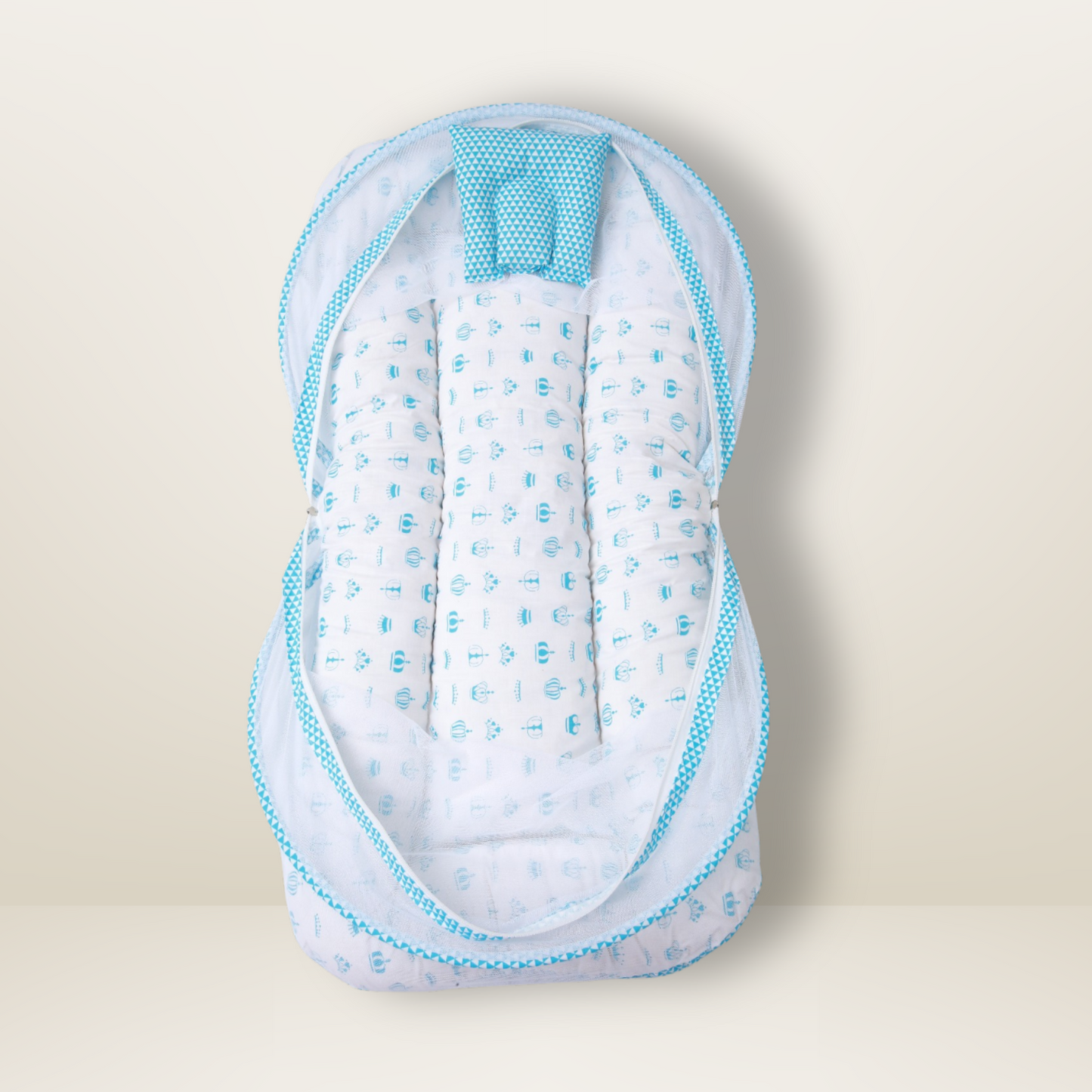 Bundle 1 | Sky Blue |  GB Comfy Net Bed and GB Swaddle Bed