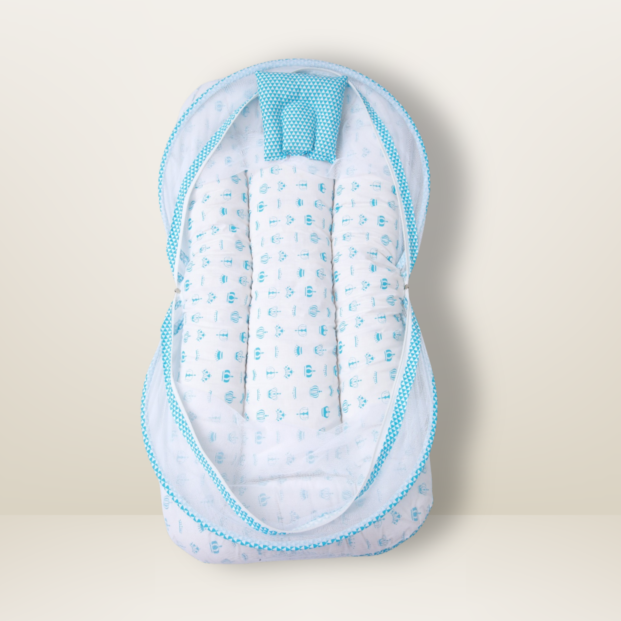 Bundle 1 | Sky Blue |  GB Comfy Net Bed and GB Swaddle Bed