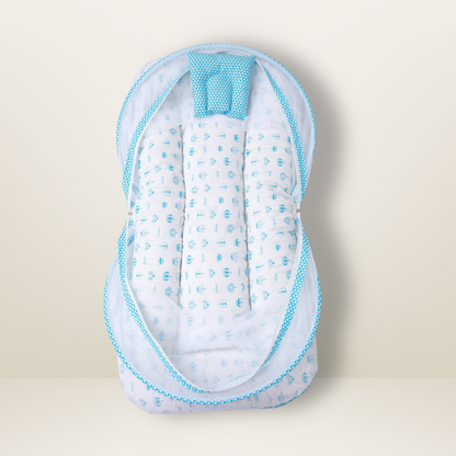 Bundle 1 | Sky Blue |  GB Comfy Net Bed and GB Swaddle Bed