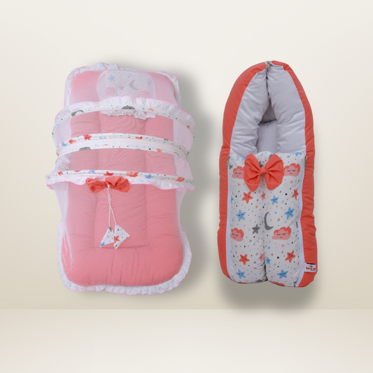 Bundle 1 | Red | GB Comfy Net Bed and GB Swaddle Bed