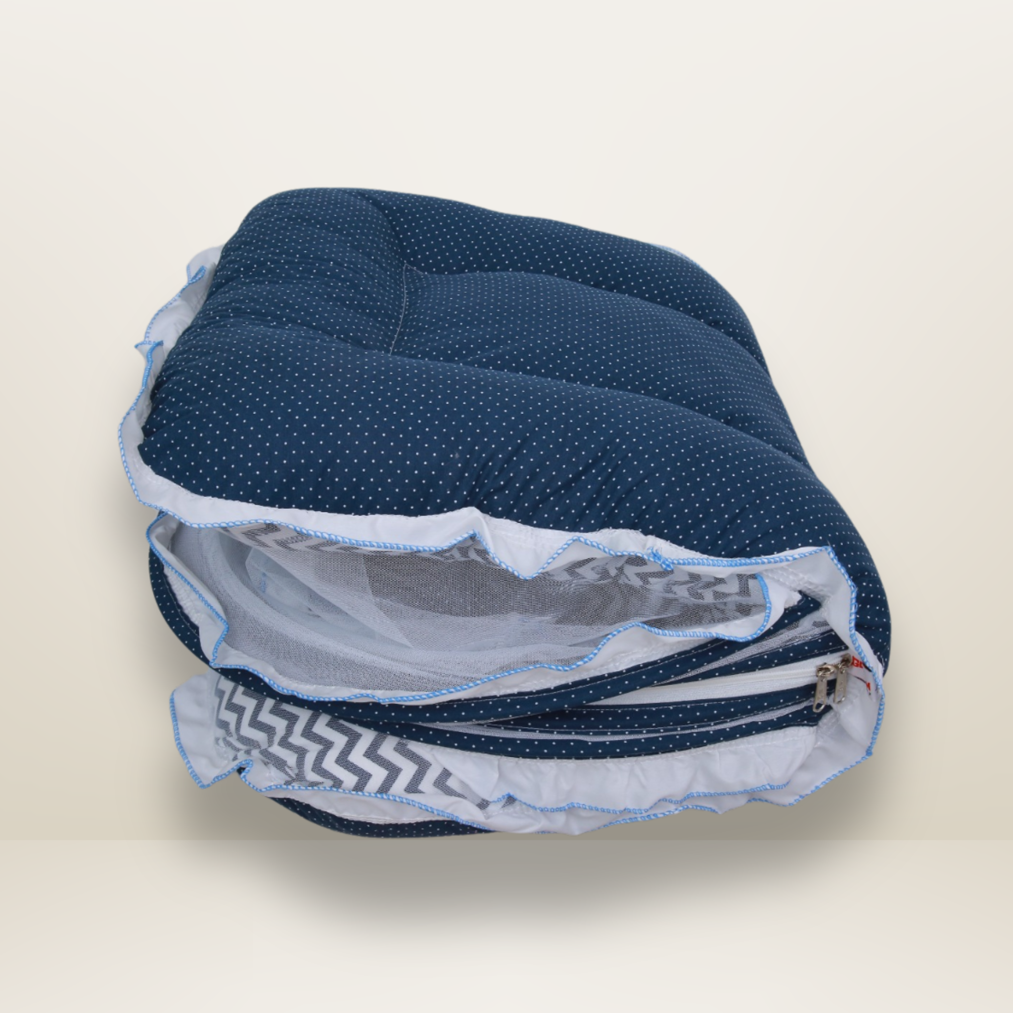Bundle 5 | Blue | GB Swaddle Bed Luxe,GB Dreamy Net Bed, GB Cocoon Bed Cradle Set and GB Pose Nest Bed