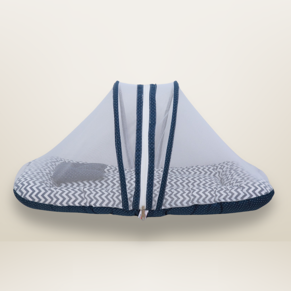 GB Comfy Net  Bed | (0-6 Month) | Blue