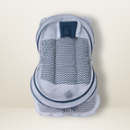 Bundle 6 | Blue | GB Swaddle Bed Luxe,GB Feeding Cushion,GB Dreamy Net Bed,GB Cocoon Bed Cradle,GB Pose Nest Bed and GB Baby Organizer