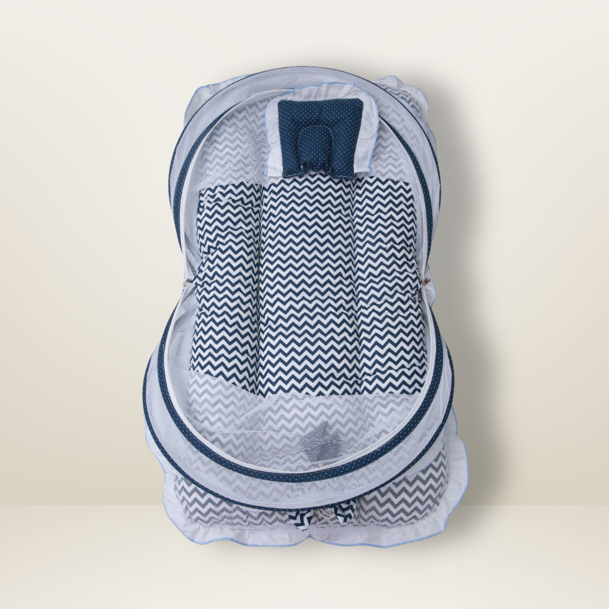 Bundle 6 | Blue | GB Swaddle Bed Luxe,GB Feeding Cushion,GB Dreamy Net Bed,GB Cocoon Bed Cradle,GB Pose Nest Bed and GB Baby Organizer