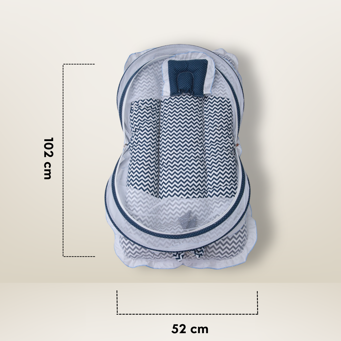 Bundle 2 | Blue | GB Dreamy Net Bed and GB Swaddle Bed Luxe