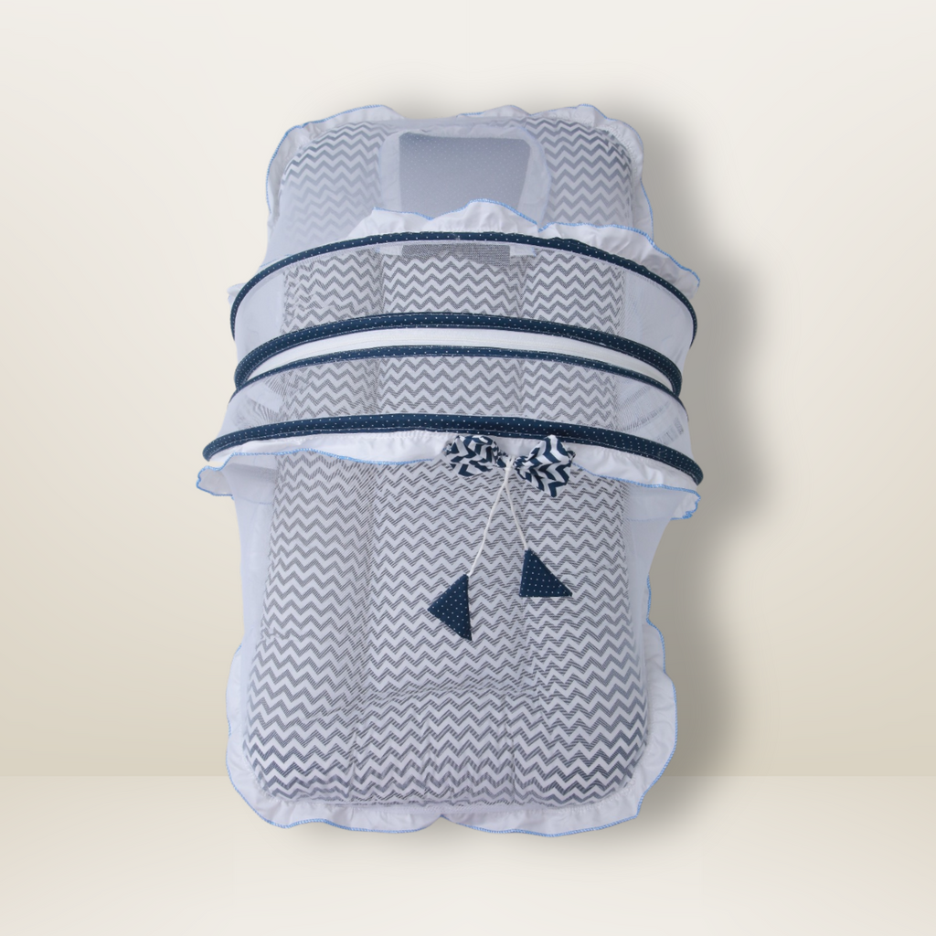 Bundle 3 Luxe | Blue | GB Swaddle Bed Luxe,GB Dreamy Net Bed and GB Cocoon Bed Cradle