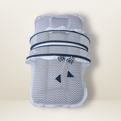 Bundle 3 Luxe | Blue | GB Swaddle Bed Luxe,GB Dreamy Net Bed and GB Cocoon Bed Cradle