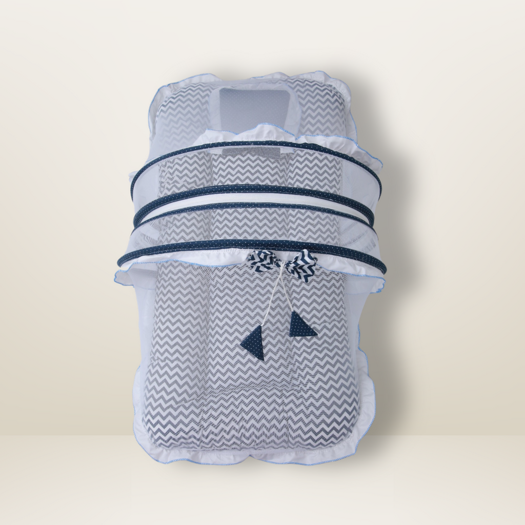 Bundle 5 | Blue | GB Swaddle Bed Luxe,GB Dreamy Net Bed, GB Cocoon Bed Cradle Set and GB Pose Nest Bed