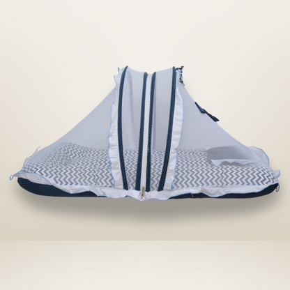 Bundle 3 Luxe | Blue | GB Swaddle Bed Luxe,GB Dreamy Net Bed and GB Cocoon Bed Cradle