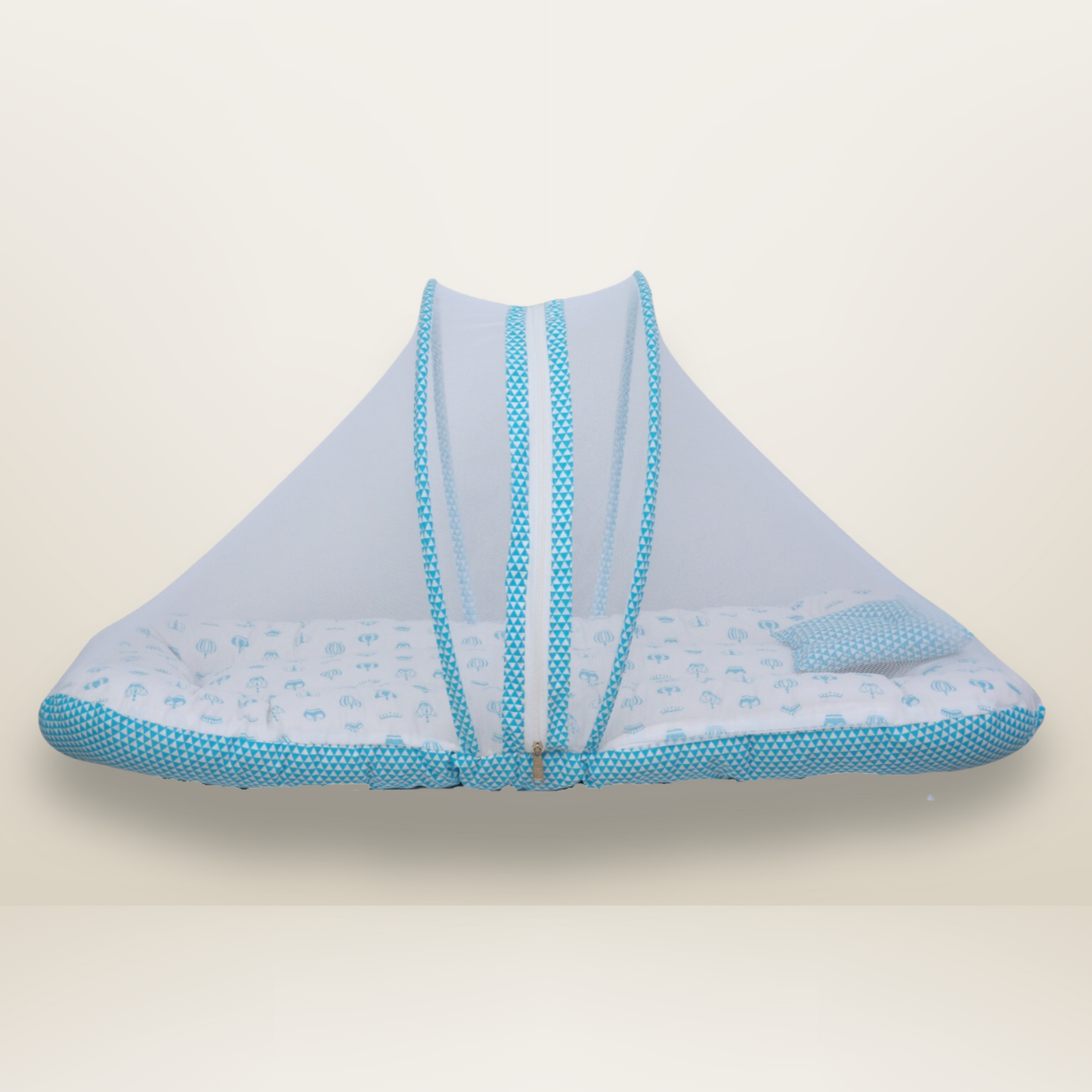GB Comfy Net  Bed | (0-6 Month) | Sky Blue