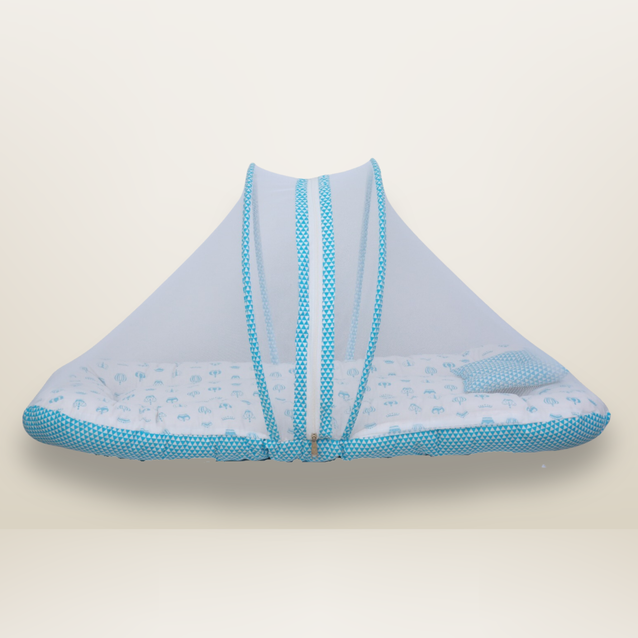 GB Comfy Net  Bed | (0-6 Month) | Sky Blue