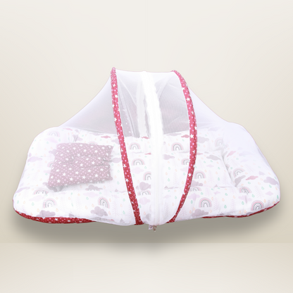 GB Comfy Net Bed | (6-12 Month) | Dark Red