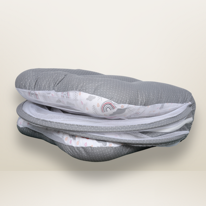 GB Comfy Net  Bed | (0-6 Month) | Gray