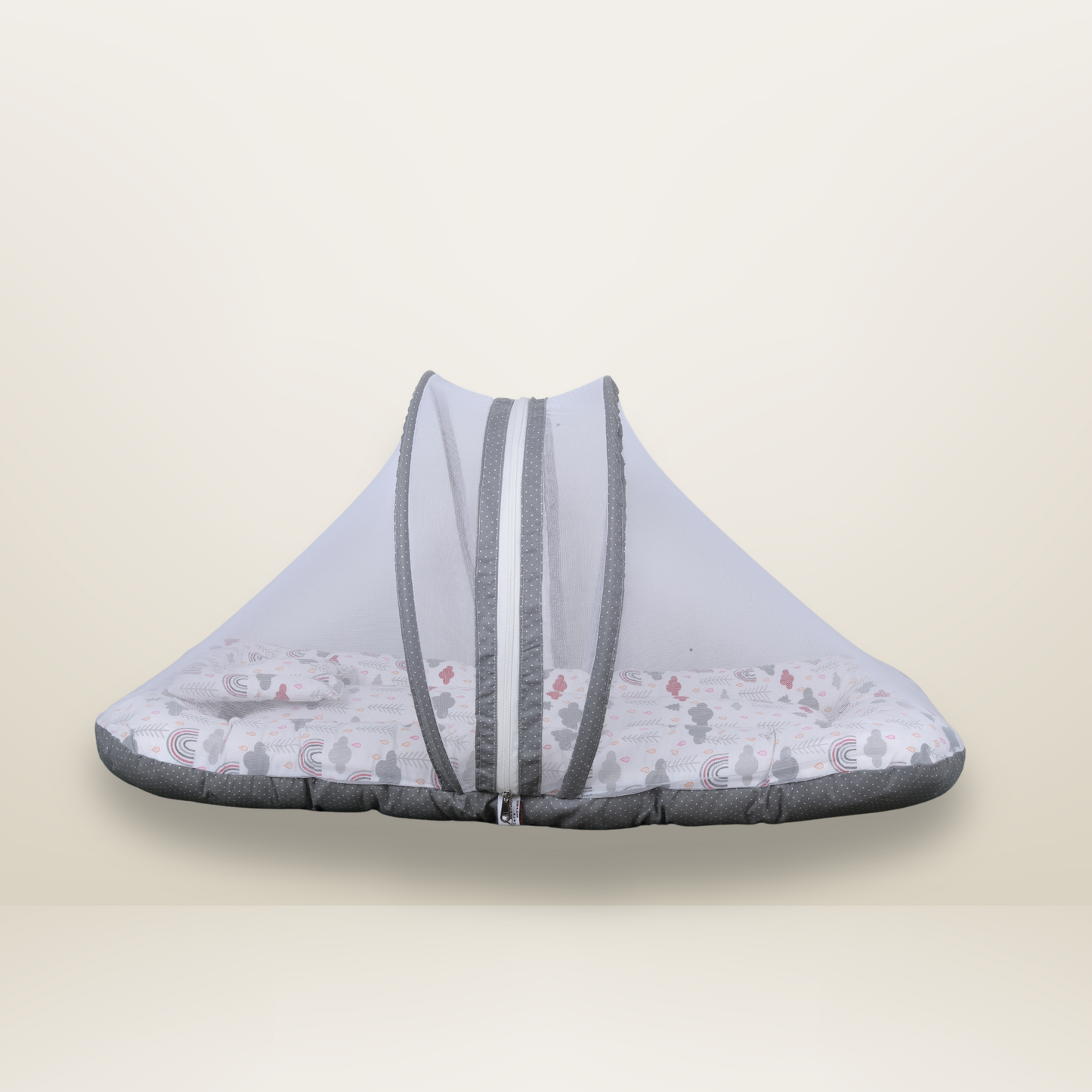 GB Comfy Net  Bed | (0-6 Month) | Gray