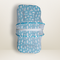 GB Comfy Net  Bed | (0-6 Month) | White and Sky Blue
