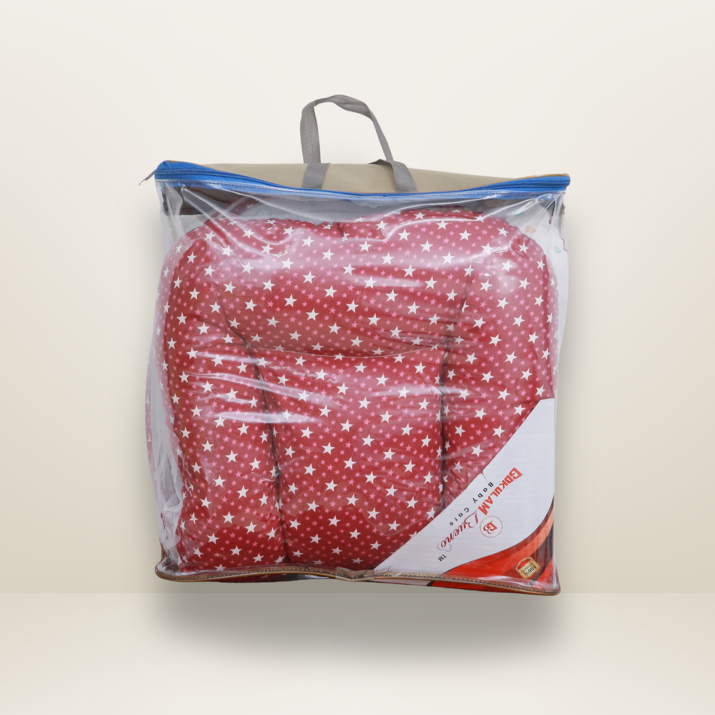 GB Comfy Net  Bed | (0-6 Month) | Dark Red