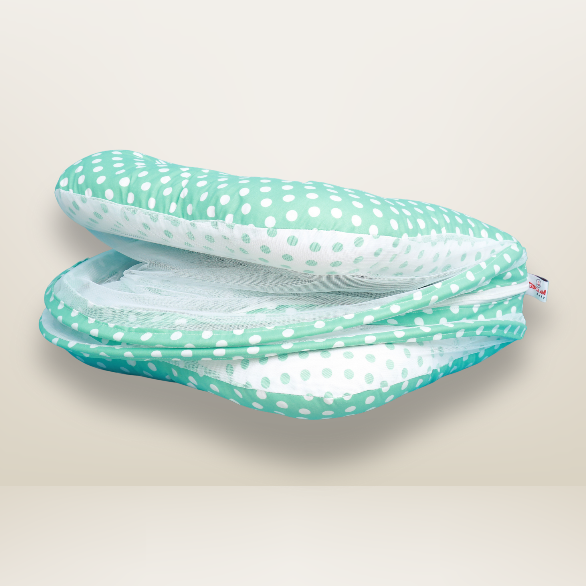 GB Comfy Net  Bed | (0-6 Month) | Green
