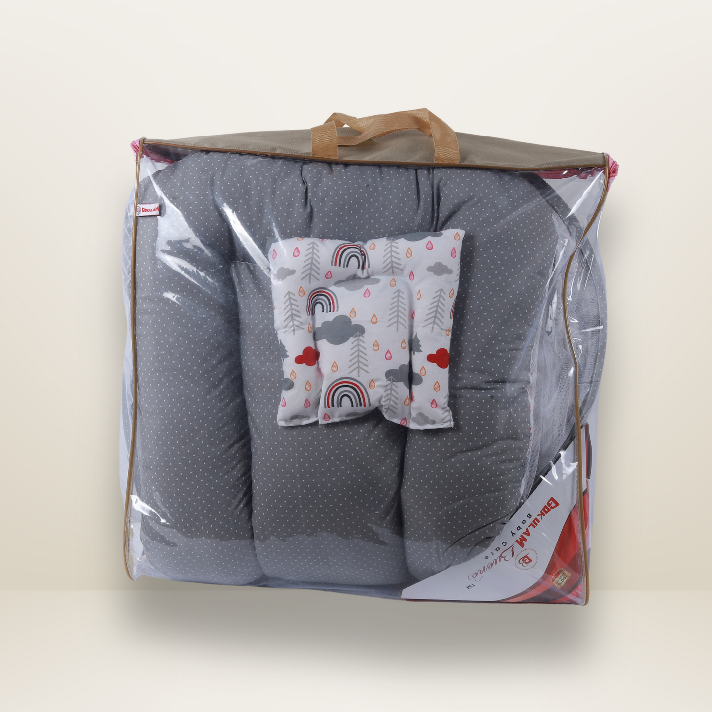 GB Comfy Net  Bed | (0-6 Month) | Gray