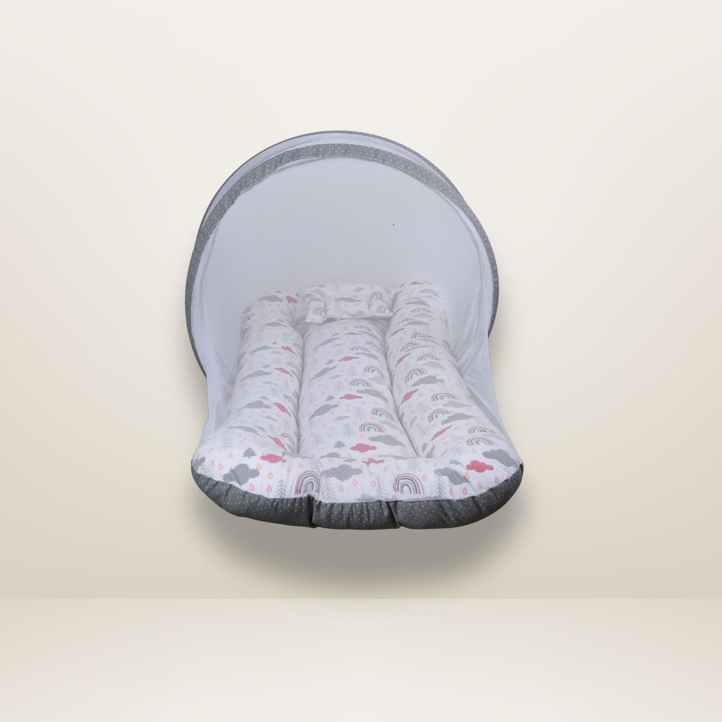 GB Comfy Net  Bed | (0-6 Month) | Gray