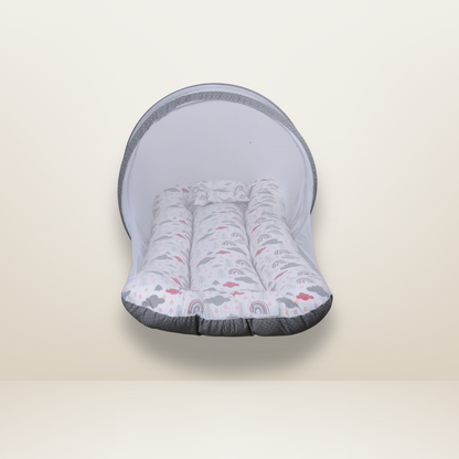 GB Comfy Net  Bed | (0-6 Month) | Gray