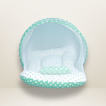 GB Comfy Net  Bed | (0-6 Month) | Green
