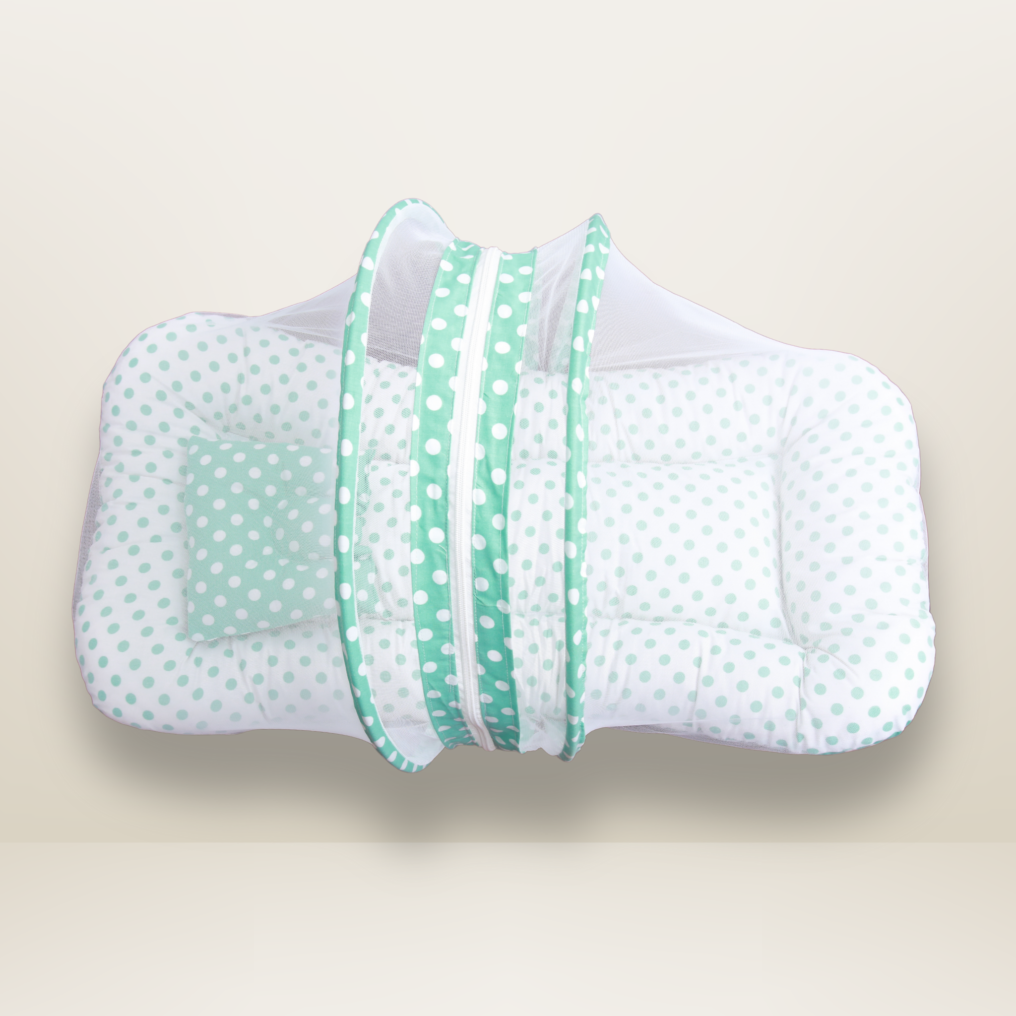 GB Comfy Net  Bed | (0-6 Month) | Green