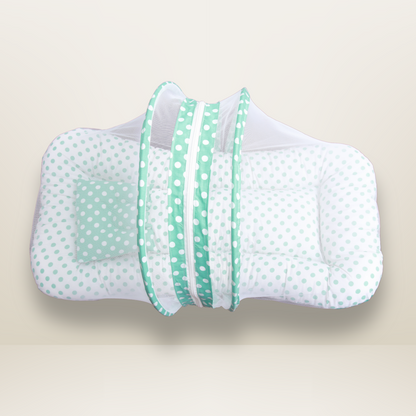 GB Comfy Net  Bed | (0-6 Month) | Green