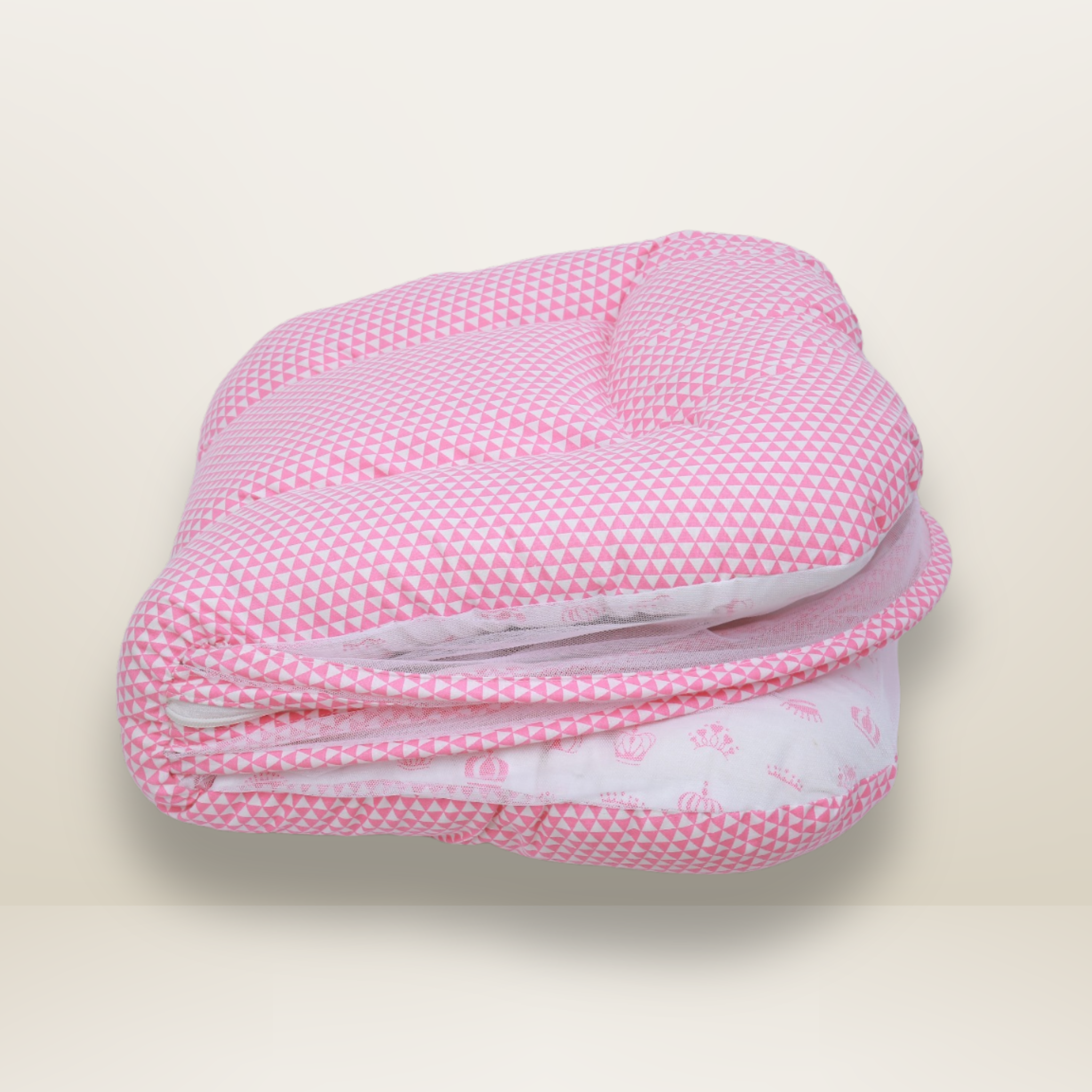 GB Comfy Net  Bed | (0-6 Month) | Pink