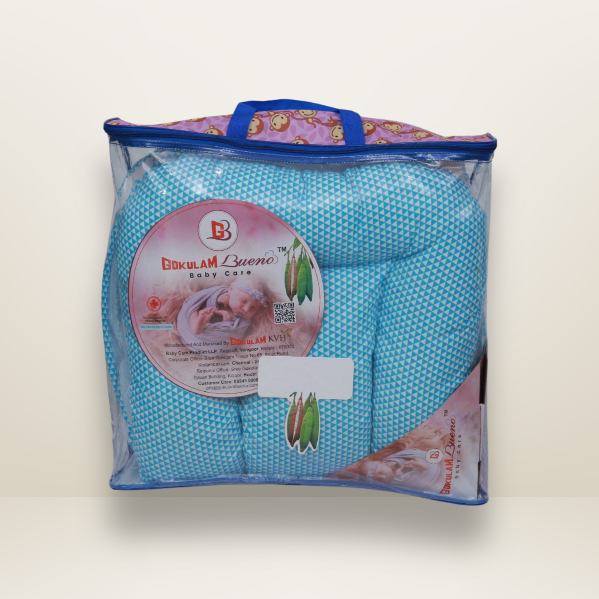 GB Comfy Net Bed | (6-12 Month) | Sky Blue