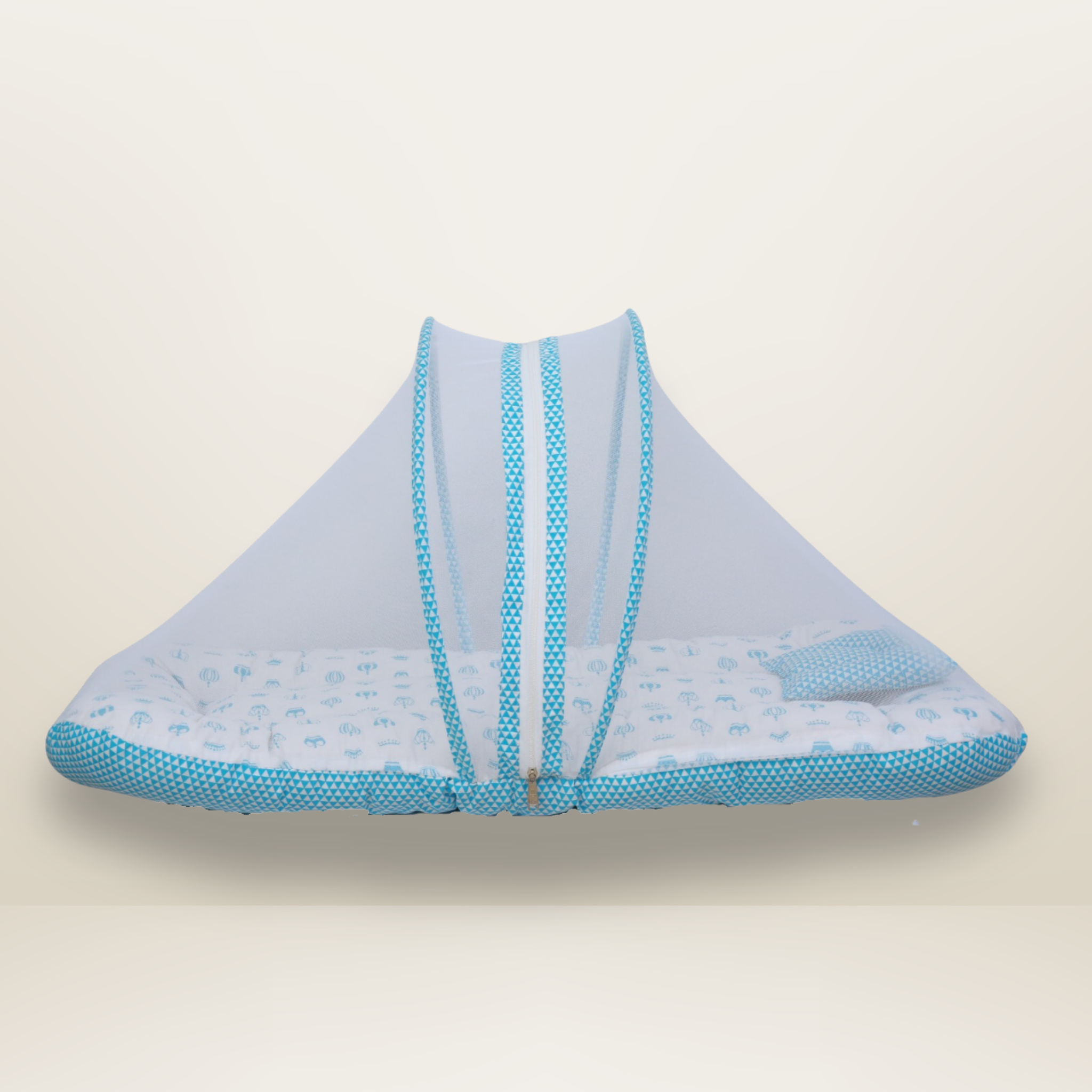 GB Comfy Net Bed | (6-12 Month) | Sky Blue