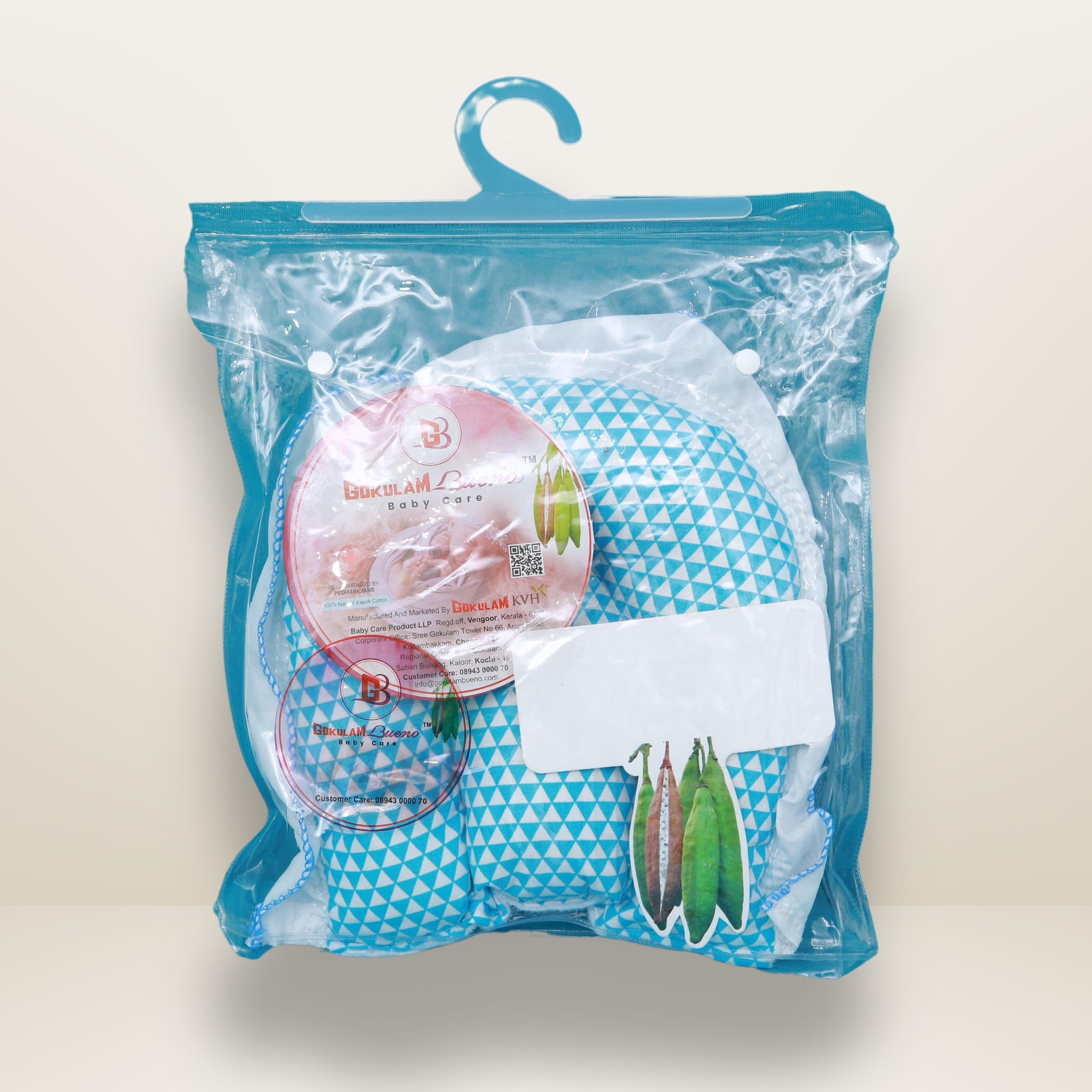 GB Curve U Pillow | Sky Blue
